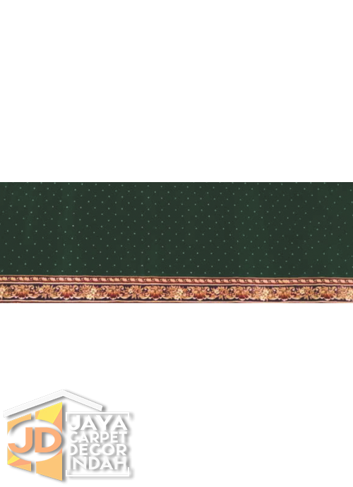 Karpet Sajadah Sofia Hijau Motif Bintik 120x600, 120x1200, 120x1800, 120x2400, 120x3000
